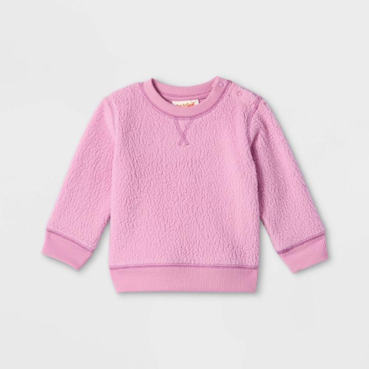 Baby Fleece Pullover Sweatshirt - Cat & Jack Purple