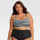 Beach Betty By Miracle Brands Women's Plus Size Slimming Control Bikini Top Bikini Swim Top - Black 1x,