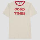 Junk Food Men's Short Sleeve Good Times T-shirt - Ivory