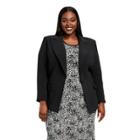 Women's Plus Size Tailored Blazer - Sergio Hudson X Target Black