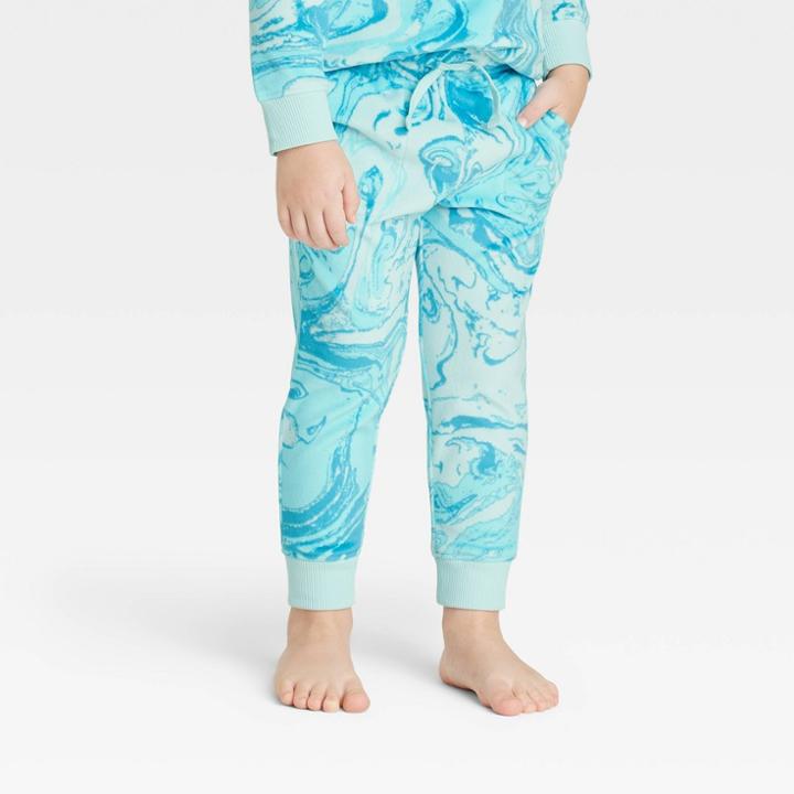 Toddler Boys' Pull-on Plush Micro-fleece Jogger Pants - Cat & Jack Blue