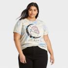 Mighty Fine Women's Plus Size Night Bloomers Short Sleeve Graphic T-shirt - Blue