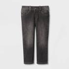 Toddler Girls' Mid-rise Vintage Ankle Straight Jeans - Cat & Jack Black
