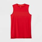Boys' Sleeveless Geometric Stripe Graphic T-shirt - All In Motion Red