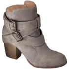 Women's Jessica Genuine Suede Strappy Booties - Mossimo Supply Co. Taupe (brown)