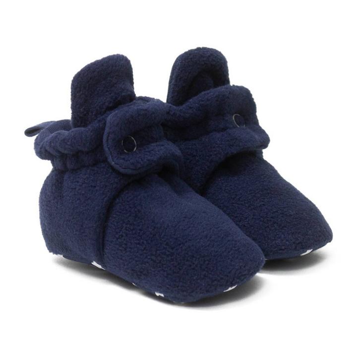Baby Ro+me By Robeez Bootie Slippers - Navy Blue