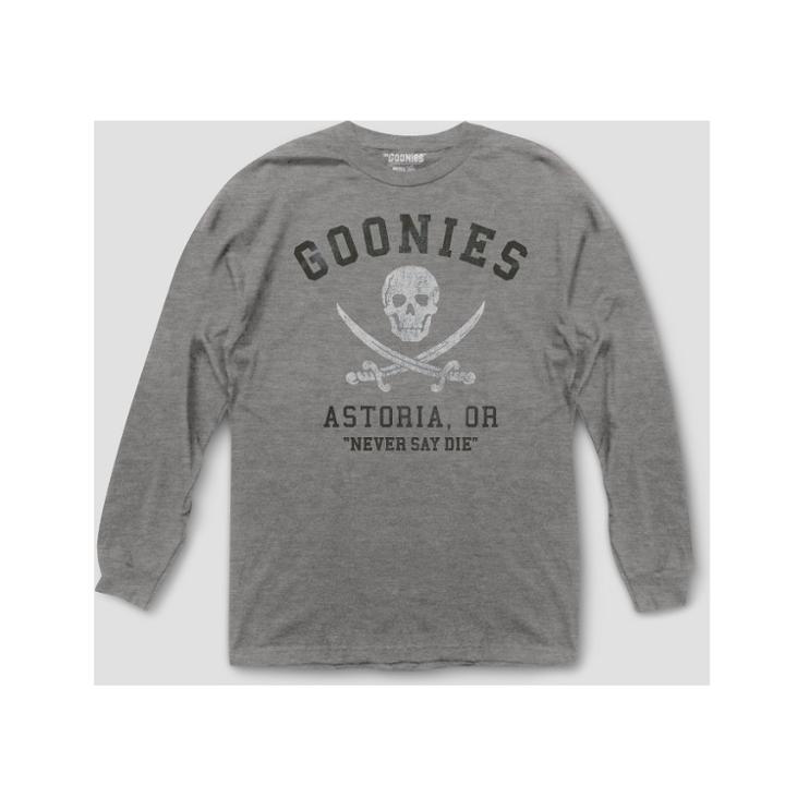 Ripple Junction Men's Goonies Long Sleeve T-shirt - Graphite Gray Heather
