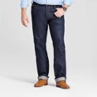 Men's Big & Tall Slim Straight Fit Selvedge Selvedge Denim Jeans- Goodfellow & Co Navy