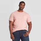 Men's Tall Standard Fit Short Sleeve Slub Pocket Jersey T-shirt - Goodfellow & Co Pink