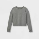 Girls' Pullover Sweatshirt - All In Motion Medium Heather Gray