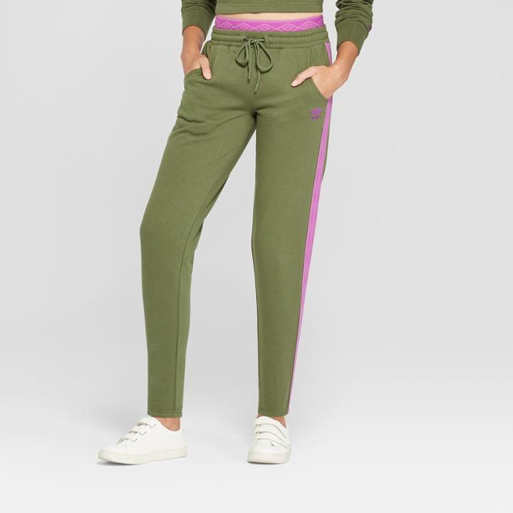 Umbro Women's Elastic Waist Jogger - Dark Green