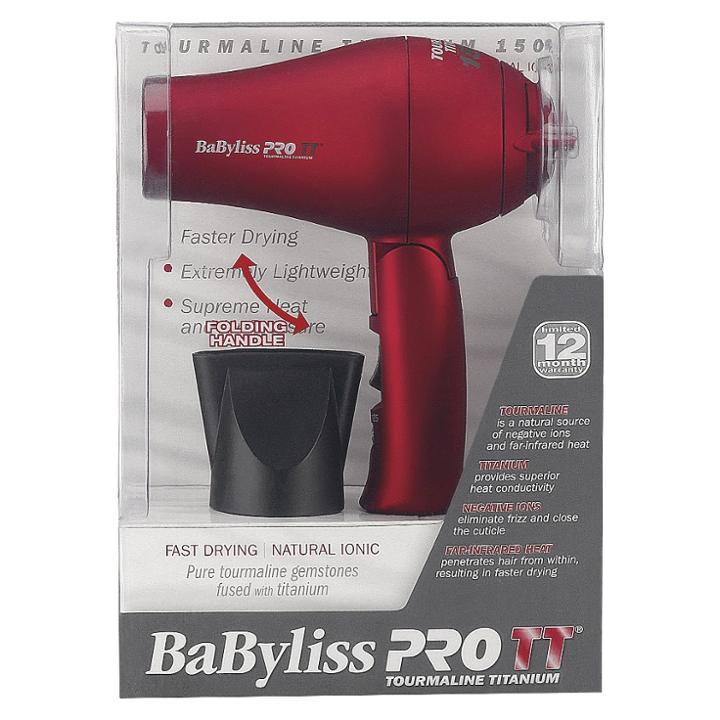 Babyliss Pro Tourmaline Titanium Dryer Red