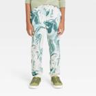Boys' Pull-on Microfleece Marble Print Jogger Sweatpants - Cat & Jack Cream