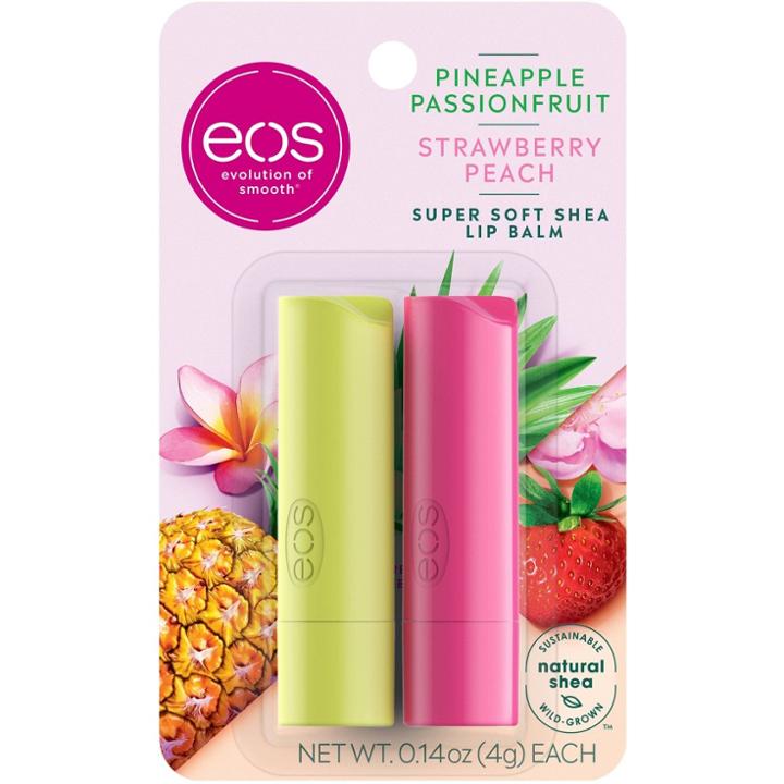 Eos Pineapple Passionfruit & Strawberry Peach Lip Balm