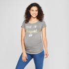 Maternity Due In August Short Sleeve Graphic T-shirt - Grayson Threads Charcoal Gray L, Infant Girl's