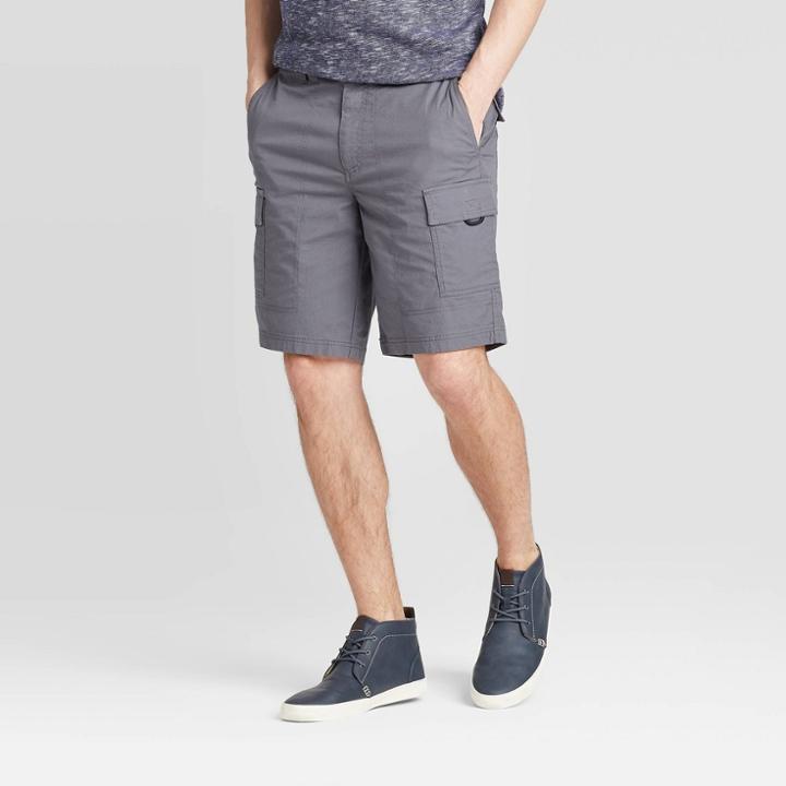 Men's 9.5 Cargo Shorts - Goodfellow & Co Gray