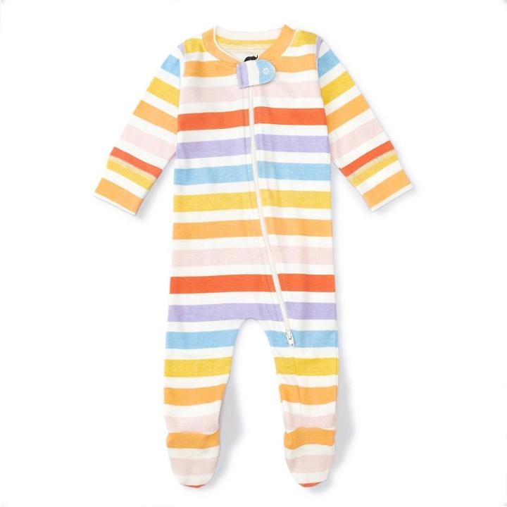 Monica + Andy Baby Zip-up Striped Sleep N' Play - 9-12m, One Color