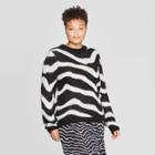 Women's Plus Size Crewneck Pullover Sweater - Who What Wear Black X, Women's