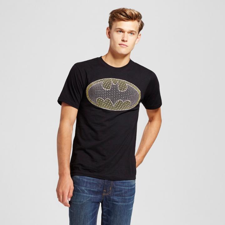 Men's Dc Comics Batman Logo Graphic T-shirt - Black