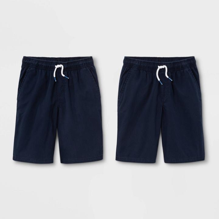 Boys' Pull-on Woven Shorts - Cat & Jack Navy S, Boy's, Size: