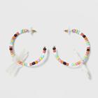 Sugarfix By Baublebar Blooms Beaded Hoop Earrings, Women's,