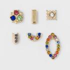 Sugarfix By Baublebar Gilded Micro Stud Earring Set, Girl's, Multicolor Rainbow