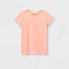 Girls' Short Sleeve T-shirt - Cat & Jack Powder Pink