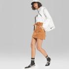 Women's Belted Tie Utility Mini Skirt - Wild Fable Cognac