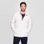Men's Tall Standard Fit Sherpa Sweatshirt - Goodfellow & Co White