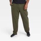 Men's Big & Tall Fleece Pants - All In Motion Olive