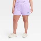 Nickelodeon Women's Plus Size Rugrats Susie Graphic Jogger Shorts - Purple