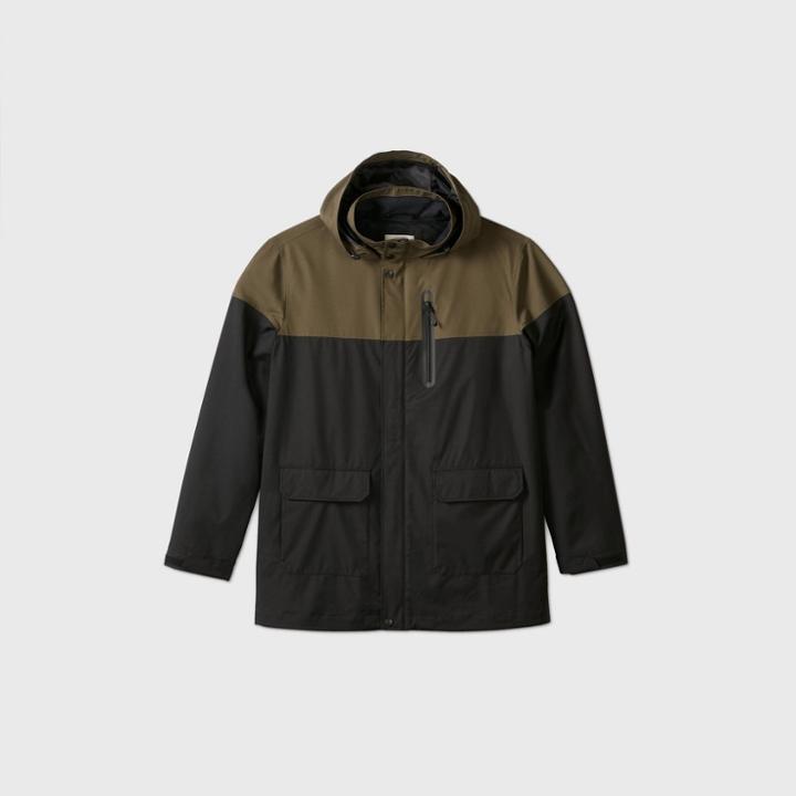 Men's Colorblock Rain Coat - Goodfellow & Co Black