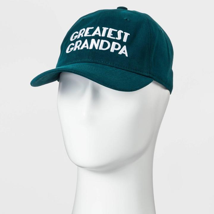 Men's Baseball Greatest Grandpa Baseball Hat - Goodfellow & Co Teal, Blue