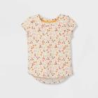 Toddler Girls' Floral Short Sleeve T-shirt - Cat & Jack