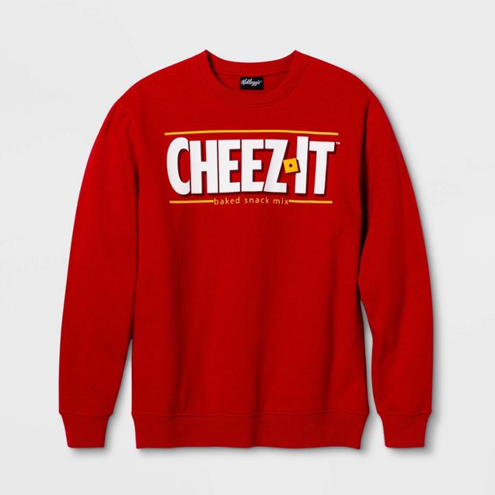 Men's Kellogg's Cheez It Graphic Crew Neck Sweatshirt - Red S, Men's,