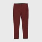 Women's High-rise Skinny Ankle Pants - A New Day Burgundy