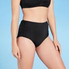 Kona Sol Women's Full Coverage Ruched High Waist Bikini Bottom - Kona