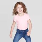 Petitetoddler Girls' Short Sleeve Sparkle T-shirt - Cat & Jack Pink 18m, Toddler Girl's