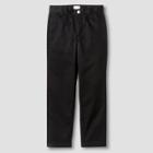 Boys' Reinforced Knee Flat Front Pants - Cat & Jack Black