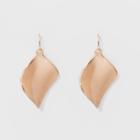 Small Wavy Drop Earrings - A New Day Rose Gold