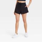 Women's Lightweight French Terry Mid-rise Shorts 3 - Joylab Black