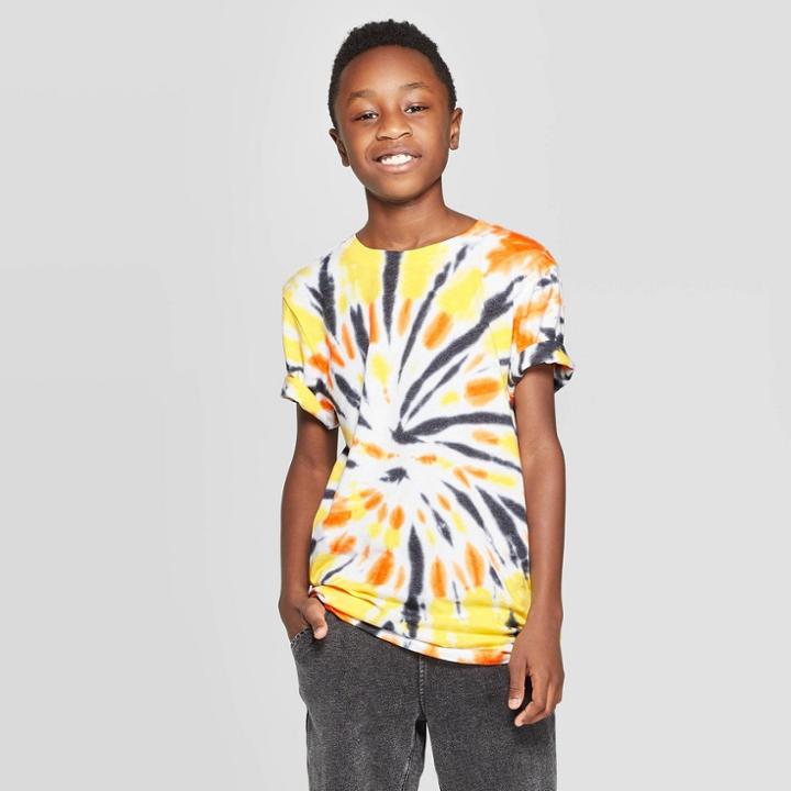 Petiteboys' Halloween Short Sleeve Tie Dye T-shirt - Art Class S, Boy's, Size: Small,