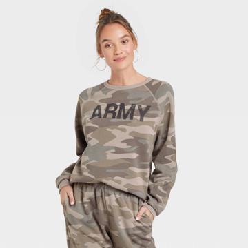 United States Army Women's Army Graphic Sweatshirt - Green Camo