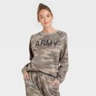 United States Army Women's Army Graphic Sweatshirt - Green Camo