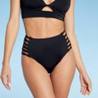 Shade & Shore Women's Knot Side High Waist Bikini Bottom - Shade &