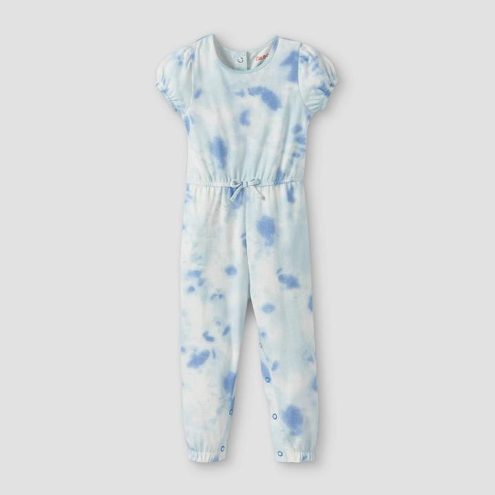 Toddler Girls' Tie-dye Short Sleeve Jumpsuit - Cat & Jack