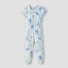 Toddler Girls' Tie-dye Short Sleeve Jumpsuit - Cat & Jack