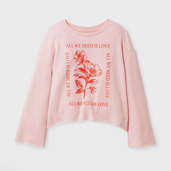 Girls' Raw Edge Pullover - Art Class