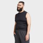 Men's Sleeveless Fitted Muscle T-shirt - All In Motion Black S, Men's,