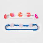 Girls' 2pc Braided Cord Head Wrap - Cat & Jack Blue